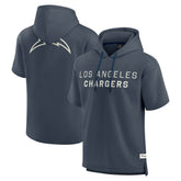 Elements Future Ground Lettering Short Sleeve Pullover Hoodie - Los Angeles Chargers