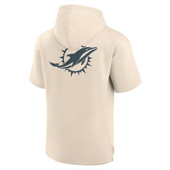 Elements Future Ground Lettering Short Sleeve Pullover Hoodie - Miami Dolphins