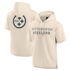 Elements Future Ground Lettering Short Sleeve Pullover Hoodie - Pittsburgh Steelers