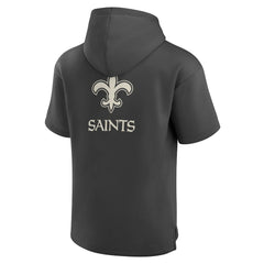 Elements Future Ground Lettering Short Sleeve Pullover Hoodie - New Orleans Saints