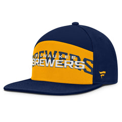 MLB Milwaukee Brewers Fanatics Clubhouse Splitter Snapback Hat