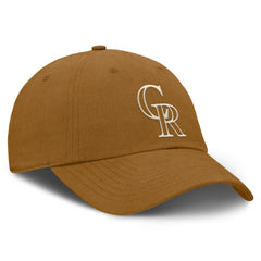 MLB Colorado Rockies Fanatics Act Natural Chopper Adjustable Hat