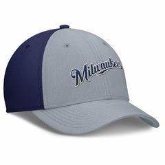 MLB Milwaukee Brewers Nike Rise Swoosh Performance Flex Hat
