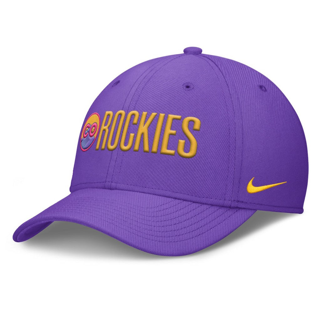 MLB Colorado Rockies Nike 2025 City Connect Rise Swoosh Performance Flex Hat