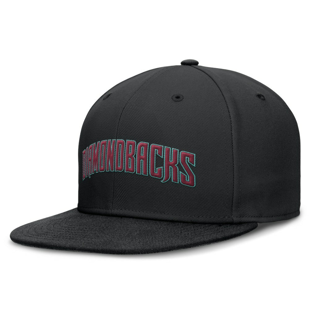 MLB Arizona Diamondbacks Nike Wordmark Dri-FIT Round Bill True Fitted Hat