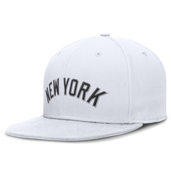 MLB New York Yankees Nike Wordmark Dri-FIT Round Bill True Fitted Hat