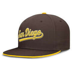 MLB San Diego Padres Nike Primetime Dri-FIT Round Bill True Fitted Hat