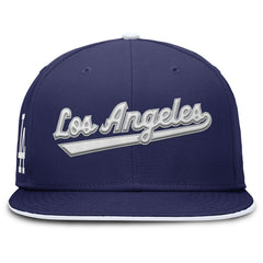 MLB Los Angeles Dodgers Nike Primetime Dri-FIT Round Bill True Fitted Hat