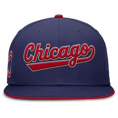 MLB Chicago Cubs Nike Primetime Dri-FIT Round Bill True Fitted Hat