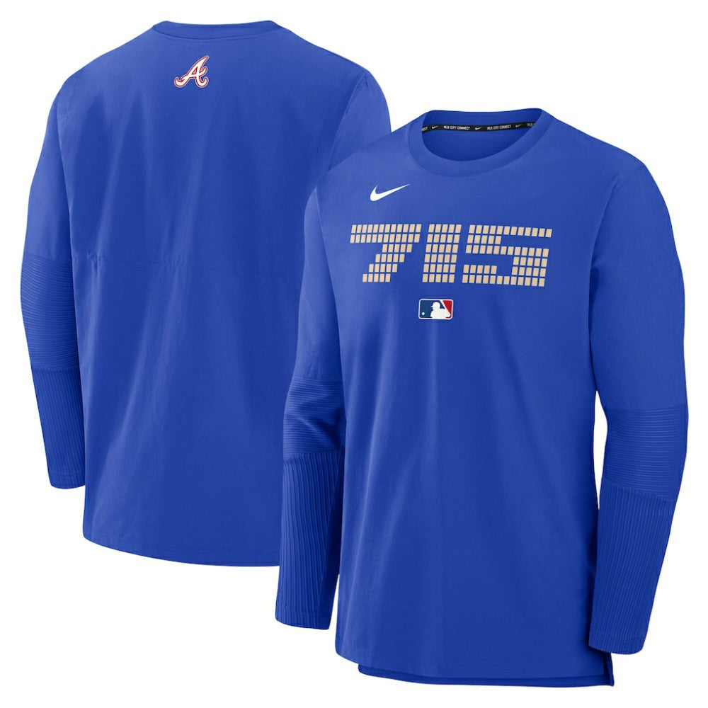 MLB Atlanta Braves Nike 2025 City Connect Authentic Collection Player Dri-FIT Lightweight Pullover