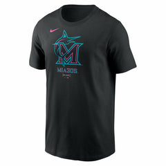 MLB Miami Marlins Nike 2025 City Connect Large Logo T-Shirt