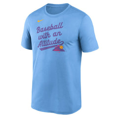MLB Colorado Rockies Nike 2025 City Connect Team Phrase Legend Performance T-Shirt