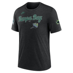 MLB Tampa Bay Rays Nike Cooperstown Collection Eras Tri-Blend T-Shirt