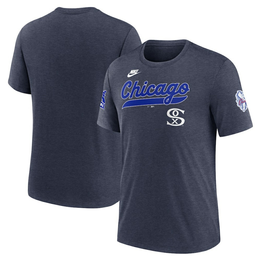 MLB Chicago White Sox Nike Cooperstown Collection Eras Tri-Blend T-Shirt