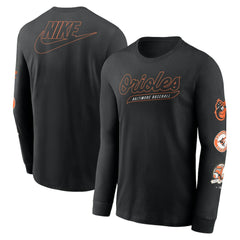 MLB Baltimore Orioles Nike Cooperstown Collection Knockout Long Sleeve T-Shirt