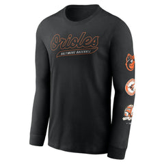 MLB Baltimore Orioles Nike Cooperstown Collection Knockout Long Sleeve T-Shirt