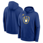 MLB Milwaukee Brewers Nike Cooperstown Collection Logo Club Hoodie