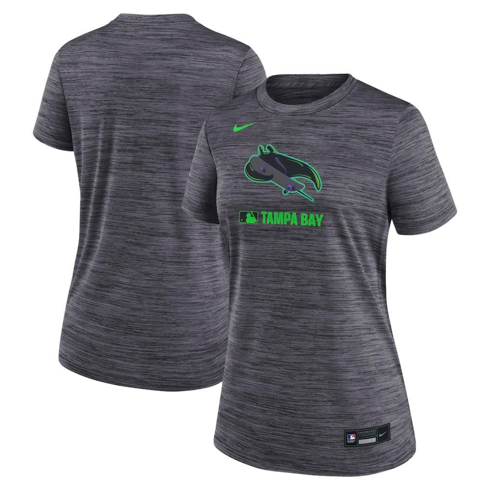 MLB Tampa Bay Rays Nike Women's Authentic Collection City Connect Velocity Dri-FIT T-Shirt
