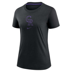 MLB Colorado Rockies Nike Women's Authentic Collection Early Work Tri-Blend T-Shirt