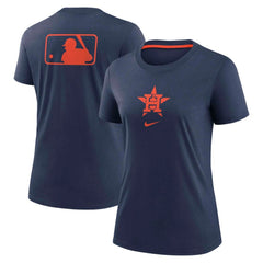 MLB Houston Astros Nike Women's Authentic Collection Early Work Tri-Blend T-Shirt