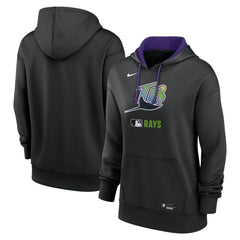 MLB Tampa Bay Rays Nike Women's Authentic Collection Lockup Alternate Logo Therma Hoodie