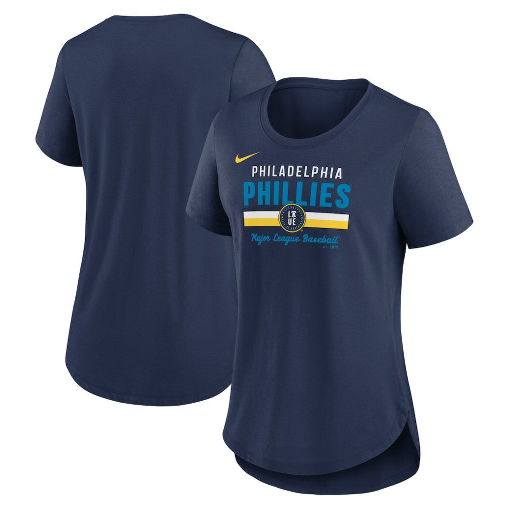 MLB Philadelphia Phillies Nike Women's City Connect Lockup Tri-Blend T-Shirt