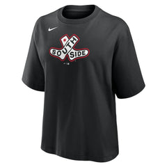 MLB Chicago White Sox Nike Women's 2025 City Connect Logo Boxy T-Shirt
