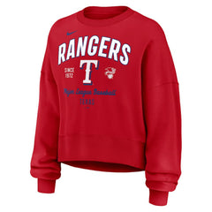 MLB Texas Rangers Nike Women's Oversized High Hip Pullover Sweatshirt