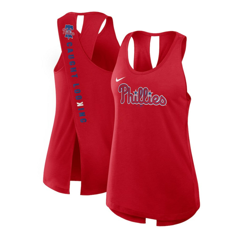 MLB Philadelphia Phillies Nike Open-Back Crisscross Dri-FIT Tank Top
