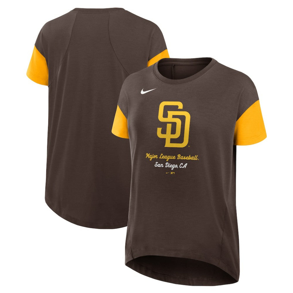 MLB San Diego Padres Nike Women's Flowy Fashion Tri-Blend Dri-FIT T-Shirt
