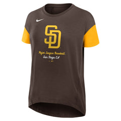 MLB San Diego Padres Nike Women's Flowy Fashion Tri-Blend Dri-FIT T-Shirt