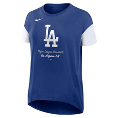 MLB Los Angeles Dodgers Nike Women's Flowy Fashion Tri-Blend Dri-FIT T-Shirt