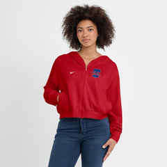 MLB Philadelphia Phillies Nike Women's Cropped Chill Full-Zip Hoodie