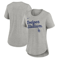 MLB Los Angeles Dodgers Nike Women's Script Tri-Blend T-Shirt