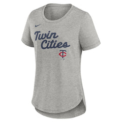 MLB Minnesota Twins Nike Women's Script Tri-Blend T-Shirt