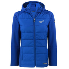 MLB Kansas City Royals Cutter & Buck Women's Evoke Hybrid Eco Softshell Recycled Full-Zip Hoodie Jacket