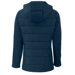 MLB Seattle Mariners Cutter & Buck Women's Evoke Hybrid Eco Softshell Recycled Full-Zip Hoodie Jacket