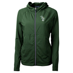 MLB Athletics Cutter & Buck Women's Adapt Eco Knit Hybrid Recycled Full-Zip Hoodie