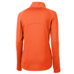 MLB Baltimore Orioles Cutter & Buck Women's DryTec Adapt Eco Knit Stretch Recycled Raglan Half-Zip Top