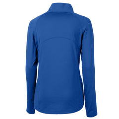 MLB Los Angeles Dodgers Cutter & Buck Women's DryTec Adapt Eco Knit Stretch Recycled Raglan Half-Zip Top