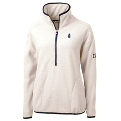 MLB Chicago Cubs Cutter & Buck Women's Cooperstown Collection Cascade Eco Sherpa Fleece Half-Zip Pullover Jacket