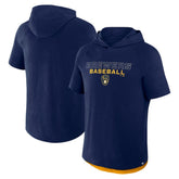 MLB Milwaukee Brewers Fanatics Clubhouse Optimal Play Raglan Hoodie T-Shirt