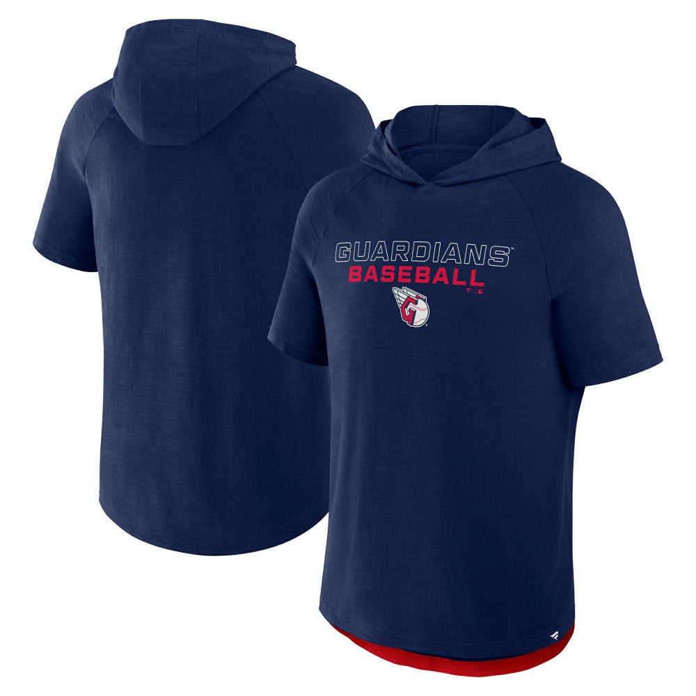 MLB Cleveland Guardians Fanatics Clubhouse Optimal Play Raglan Hoodie T-Shirt