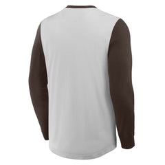 MLB San Diego Padres Fanatics Clubhouse Long Sleeve Henley Shirt