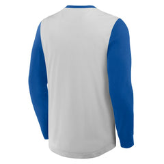 MLB Chicago Cubs Fanatics Clubhouse Long Sleeve Henley Shirt