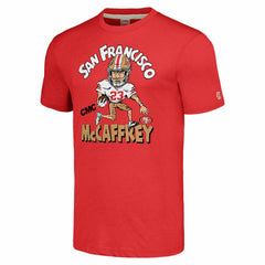 Christian McCaffrey Homage Unisex Caricature Player Tri-Blend T-Shirt - San Francisco 49ers