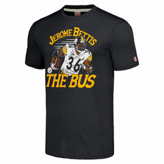 Jerome Bettis Homage Caricature Retired Player Tri-Blend T-Shirt - Pittsburgh Steelers