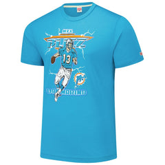 Dan Marino Homage Unisex NFL Blitz Retired Player Tri-Blend T-Shirt - Miami Dolphins