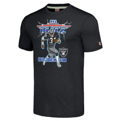 Bo Jackson Homage Unisex NFL Blitz Retired Player Tri-Blend T-Shirt - Las Vegas Raiders