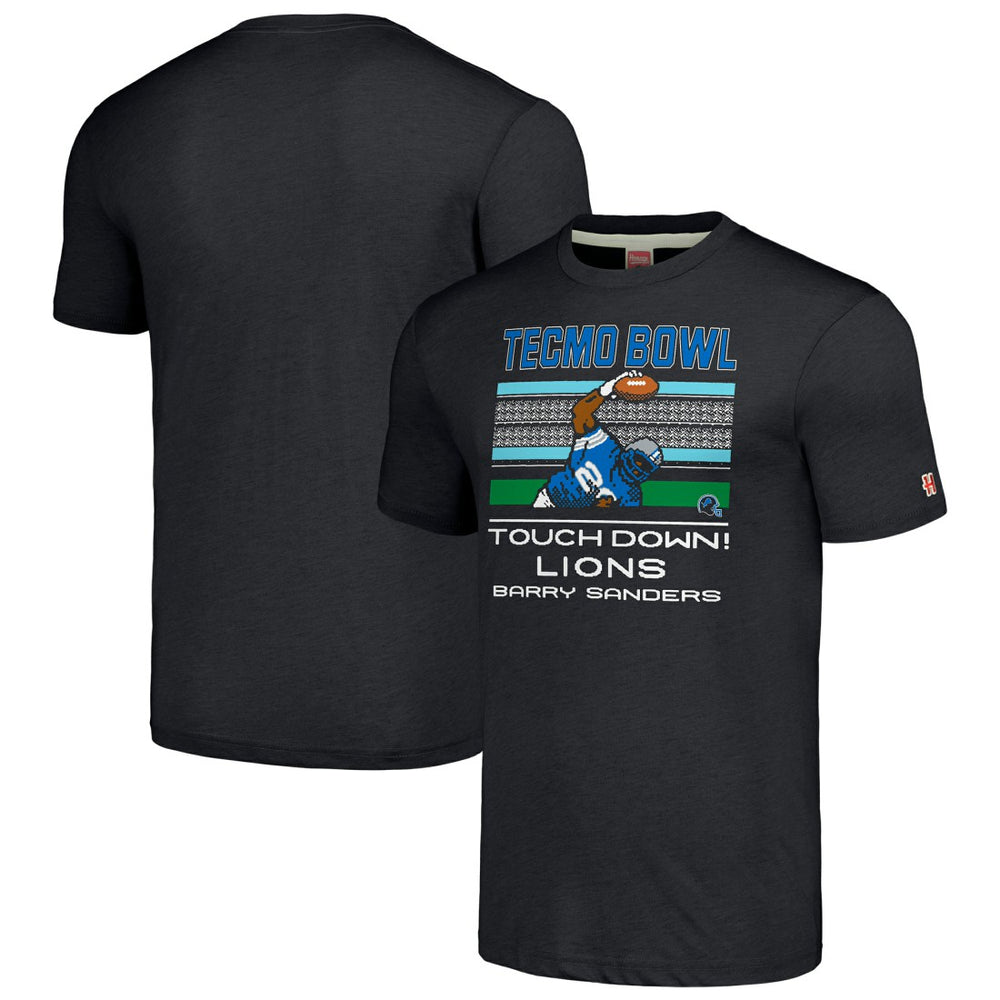Barry Sanders Homage Unisex Tecmo Bowl Retired Player Graphic Tri-Blend T-Shirt - Detroit Lions